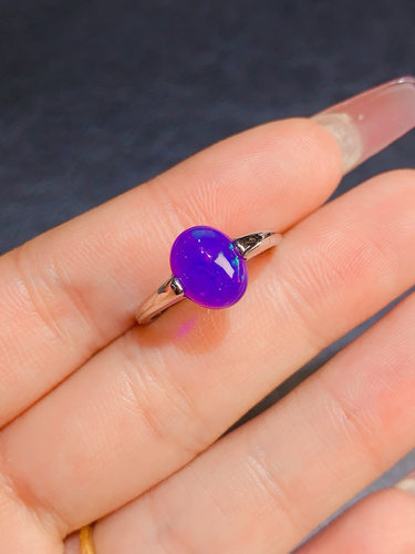 s925银饰空托椭圆6*8mm8*10戒指女镶嵌空托时尚简单百搭戒托蛋面