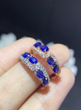 银饰椭圆形日韩风祖母绿戒指空托