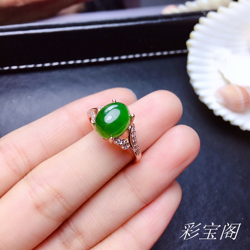s925银戒指托椭圆4*6-7*98*109*1110*1210*1412*1613*1815*20戒托