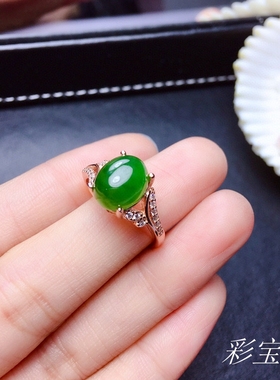 s925银戒指托椭圆4*6-7*98*109*1110*1210*1412*1613*1815*20戒托