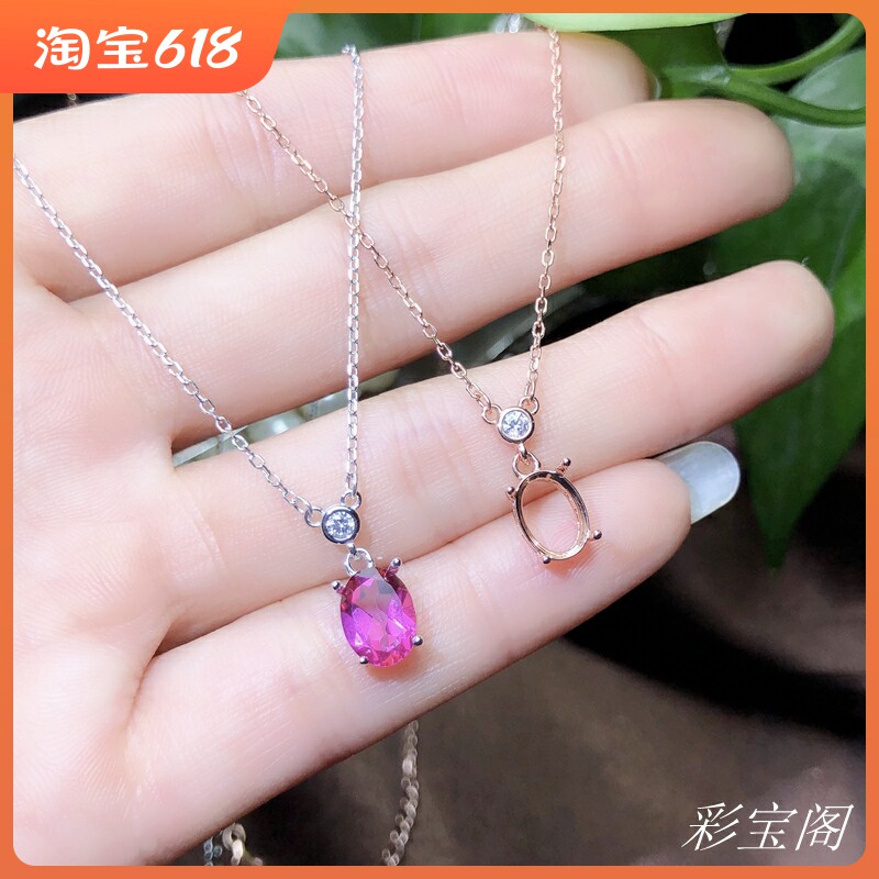 锁骨链秀气风银吊坠