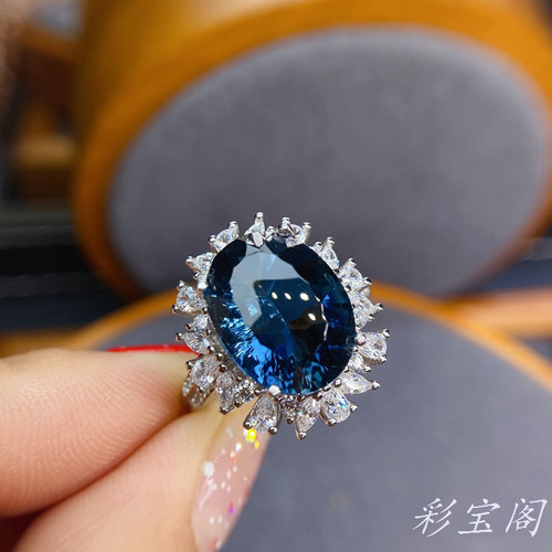 成品空托戒指椭圆形时尚欧美s925