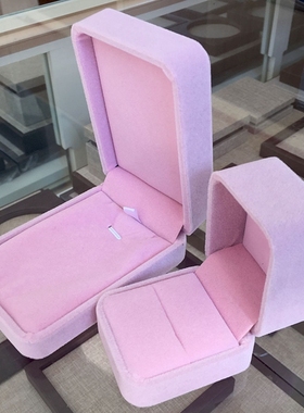 珠宝首饰盒 大气 戒指盒 吊坠盒 耳钉盒 粉色