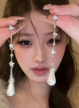 法式复古长款优雅耳钉耳环女设计感超仙气质少女感配饰2026新款潮