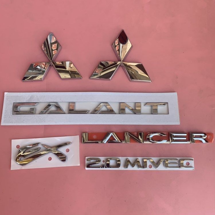 东南蓝瑟翼神gs后尾箱字母车标志戈蓝psexmivec三菱标原厂lancer