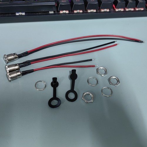 DC099带线5.5*2.1/2.5mm DC电源插座大电流10A金属公头母头12V24V