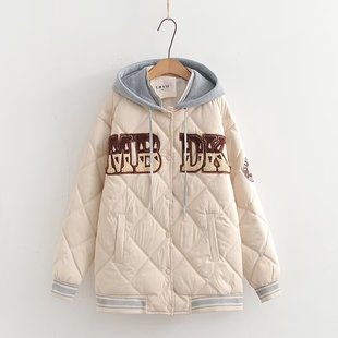 棒球棉衣外套 初中高中学生棉袄短款 羽绒棉服少女生冬装 2025年新款