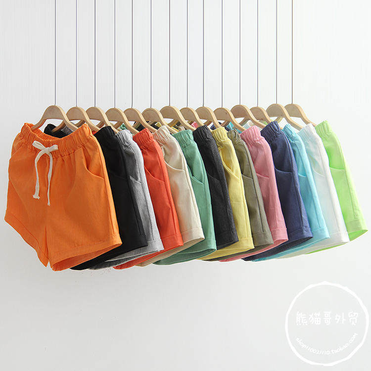 new pattern pinkycolor Cotton Shorts summer Wide leg pants Elastic waist Loose pants Versatile Paige leisure time Show thinin the Women's clothing/Boutique , Pants , Casual pants  category - from Buy2taobao.com to provide professional Taobao agent buy service