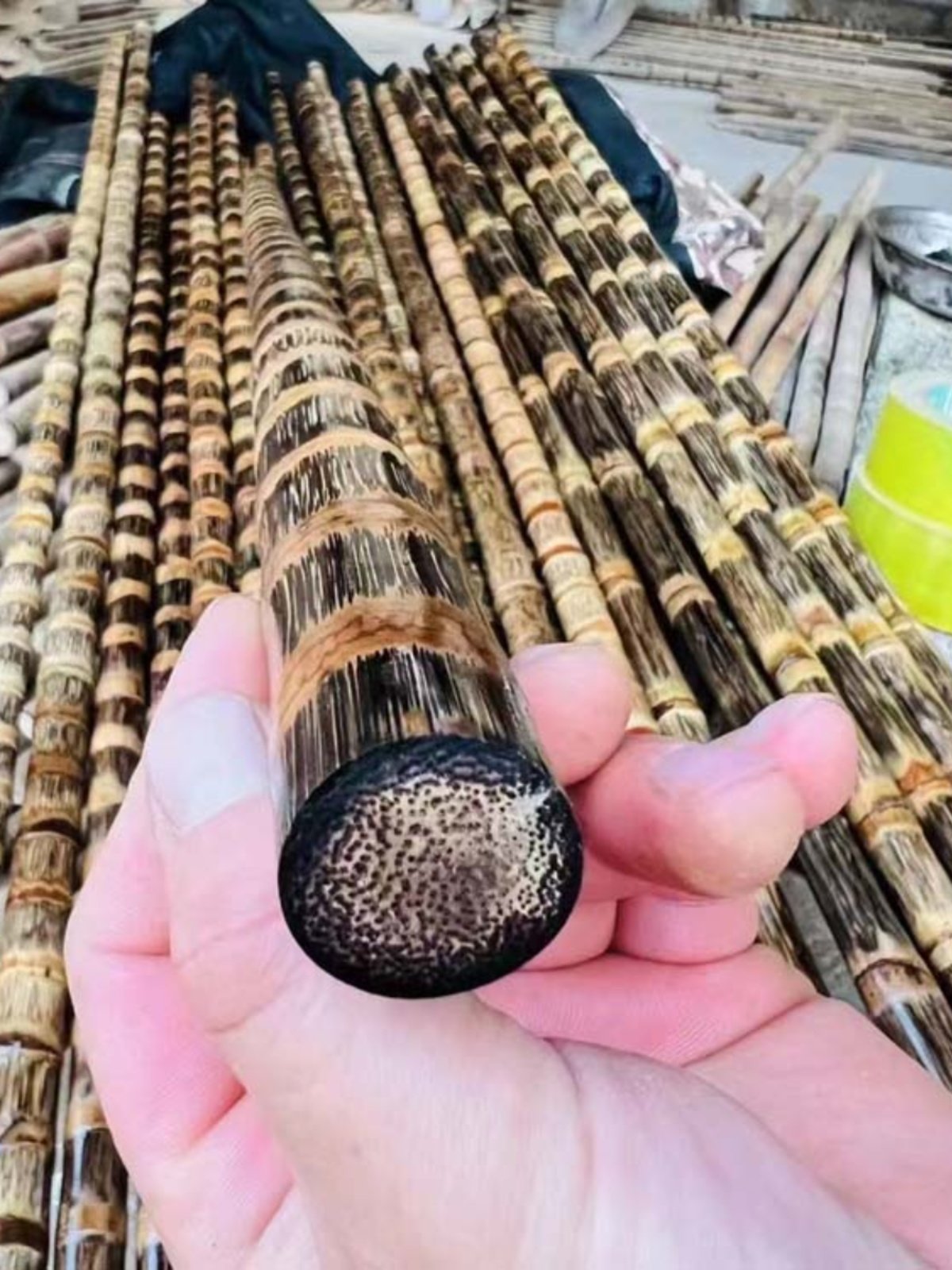 精品龙血金丝竹密节纯手工打磨实心武术棍棕竹教鞭杆登山杖手拐杖