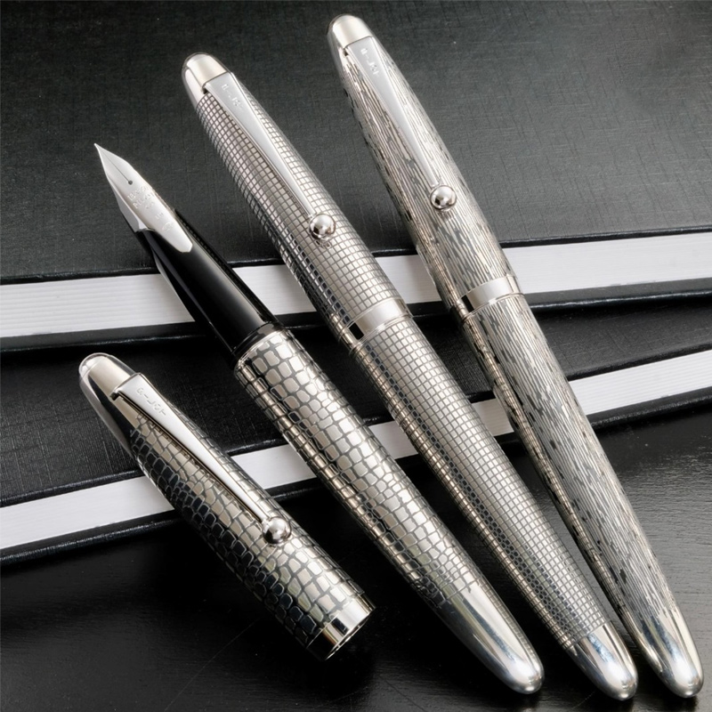 直邮日本百乐PILOT 925纯银复古钢笔 SILVERN 墨水笔 18K镀铑金尖