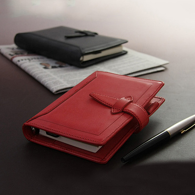 达芬奇植鞣牛皮活页手帐艳味系列