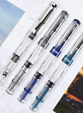 三文堂 twsbi 钻石580ALR/580AL活塞吸墨钢笔透明大容量学生商务
