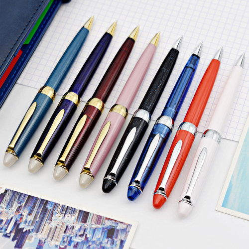 乐日本四季织自动铅笔写樱花粉