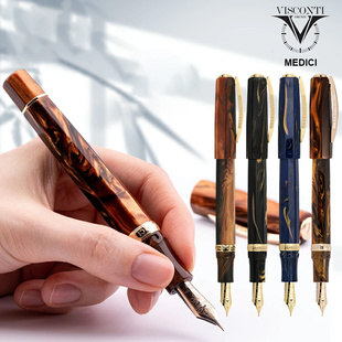 18K 钢笔 墨水笔 MEDICI 日本直邮意大利VISCONTI维斯康帝美帝奇