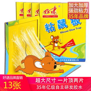 好逮老鼠贴强力粘鼠板抓粘大老鼠粘鼠胶家用正品 驱捕鼠神器一窝端