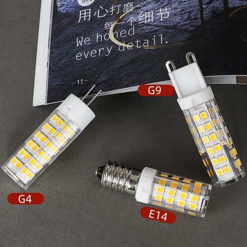 G4高亮led灯珠220V插泡G9陶瓷灯E14E12螺口三色双色变光宽压110V - 封面