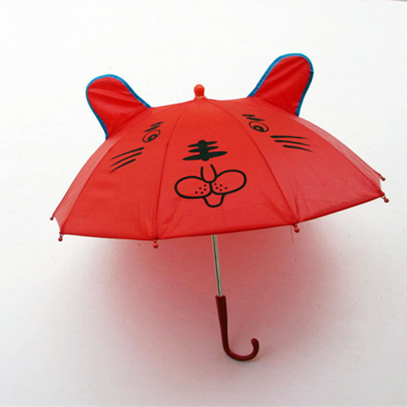 红色小花伞儿童动物兔子伞 装饰小雨伞舞蹈婚礼道具伞工艺品包邮