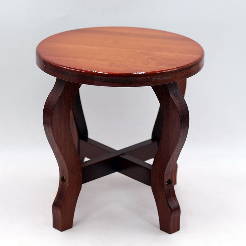 楠竹小凳子 阳台户外休闲简约圆形小板凳大人儿童换鞋仿古竹制凳