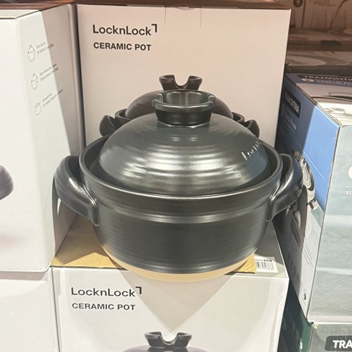 苏州开市客LocknLock乐扣乐扣耐热陶瓷煲汤煲4升炖锅煮粥砂锅