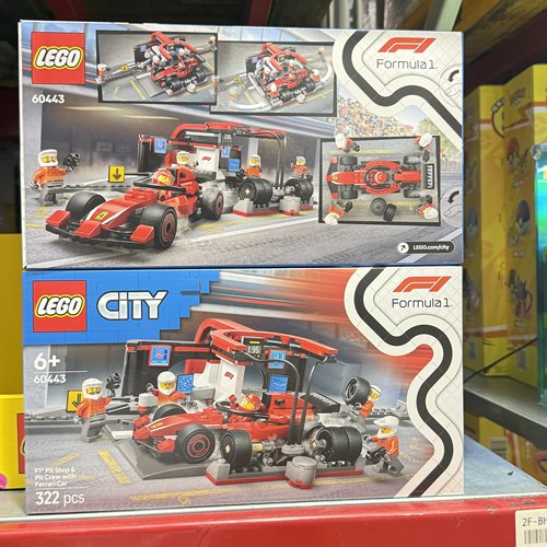 山姆LEGO乐高60443法拉利 F1赛车维修站益智拼装积木玩具儿童礼物