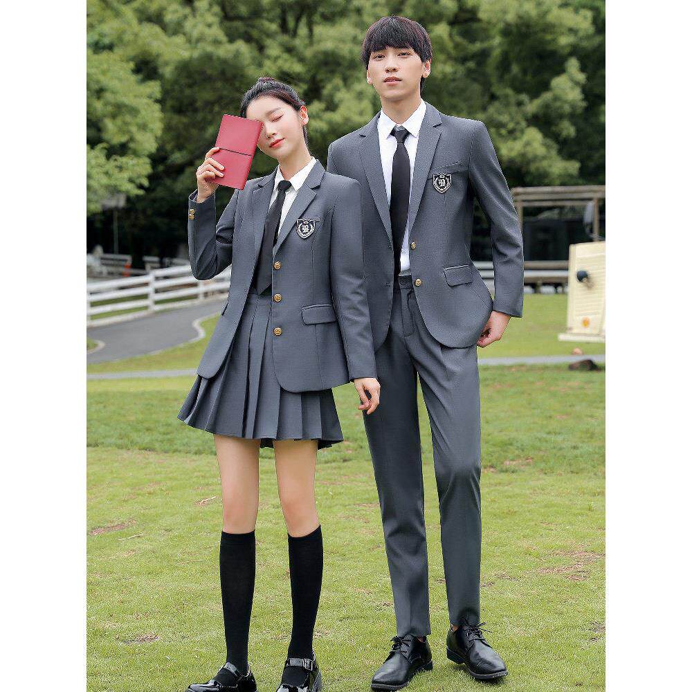 校服高中生职业幼师园服学院风班服合唱工作服套装JK制服学生西装