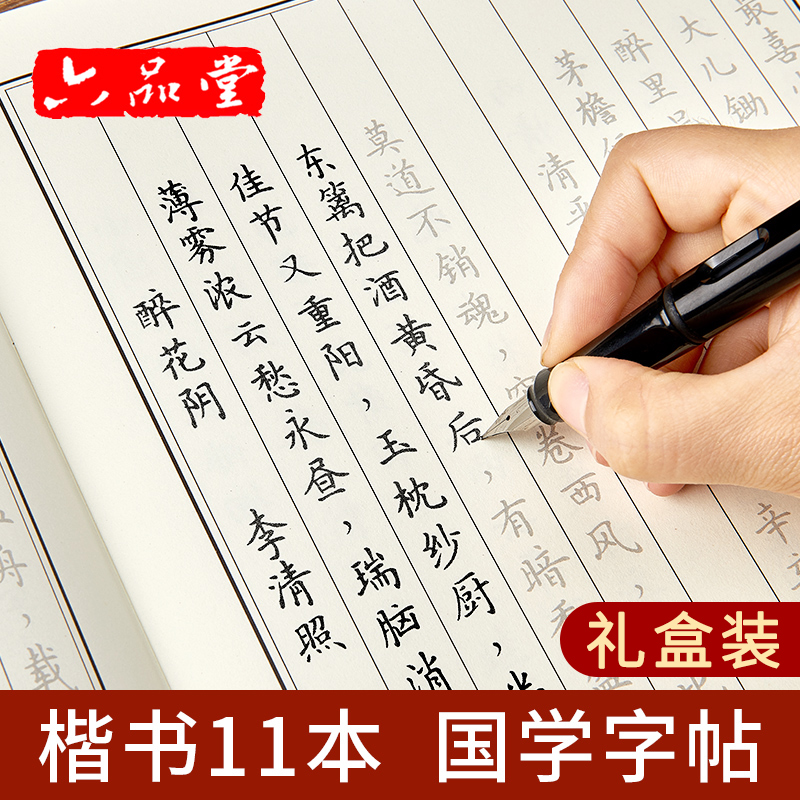 字帖练字大学生钢笔楷书入门基础训练练字帖成年正楷手写行楷临摹成人练习写字贴神器速成21天硬笔书法本男生大气女生字体漂亮霸气