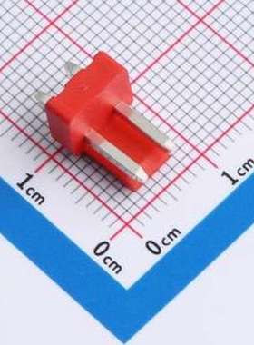 XY-VH3.96-2A11-R 线对板针座 VH 3.96mm 1x2P 直插 红色 插件,P=