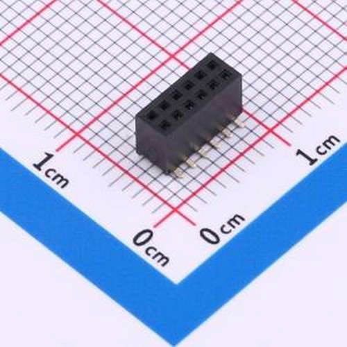 CSEC202-0602A001R1AC 排母 2x6P 间距:1.27mm 立贴 SMD,P=1.27mm