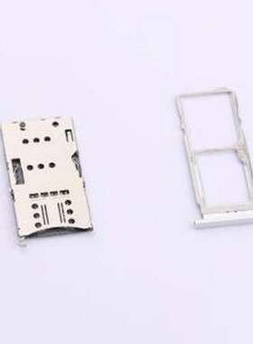XDST-10012-16KT SIM卡连接器 配卡托双卡座 SIM Nano+Micro+TF卡