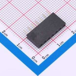 2.54mm P=2.54mm 插件 直插 1x7P 间距 排母 7PY PM2.54