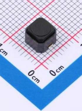 TVFU03-050B-R 轻触开关 6X6/翘脚/5.0H/180gf/全黑/硅胶按钮/柔