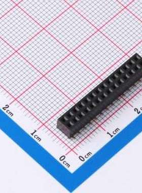 HDGCPH2.0-PMS-02-14 排母 2.0x4.3 双排SMT排母 2x14P SMD,P=2mm