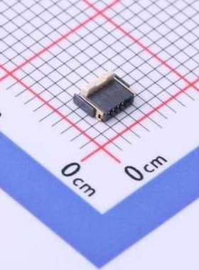 AYF530435 FFC/FPC连接器 间距:0.5mm P数:4P 翻盖式 下接 SMD,P=