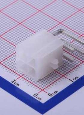 39301040 线对板针座 2x2P 间距:4.2mm 弯插 弯插,P=4.2mm