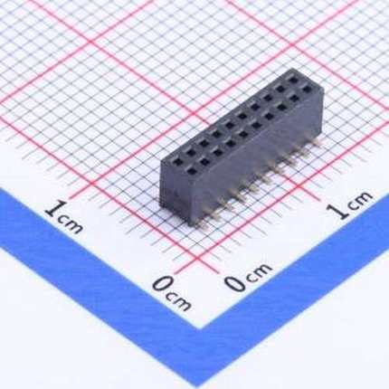 X1321FVS-2x10-C43D48 排母 间距:1.27mm 2x10P 立贴 SMD,P=1.27m