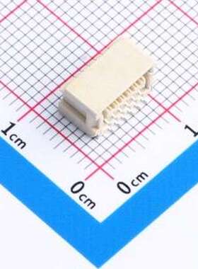 SHC-12AWB 线对板针座 2x6P 间距:1mm 卧贴 SMD,P=1mm,卧贴