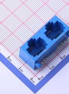 HC-RJ45-5JA-2-6-L 以太网连接器(RJ45 RJ11) 弯插 不带LED 插件