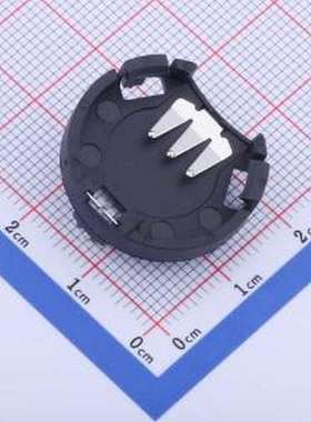 BS-02-A1BK007 纽扣与条形电池连接器 电池底座 适用电池:CR2032