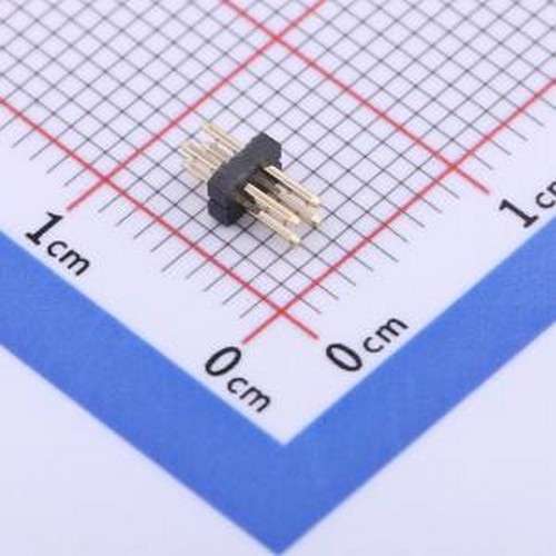 X1321WV-2x02J-C30D23 排针 2x2P 间距:1.27mm 方针 插件,P=1.27m