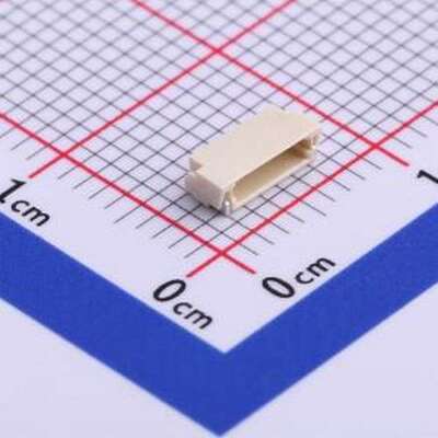 WF08005-01203 线对板针座 1x5P 间距:0.8mm 卧贴 SMD,P=0.8mm,卧