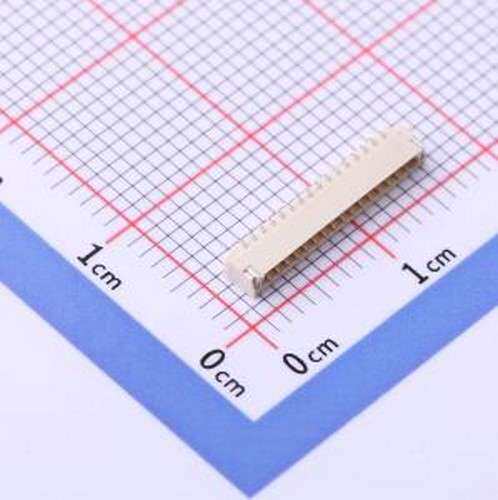 HDGC0802WR-S-16P 线对板针座 1x16P 间距:0.8mm 卧贴 SMD,P=0.8m