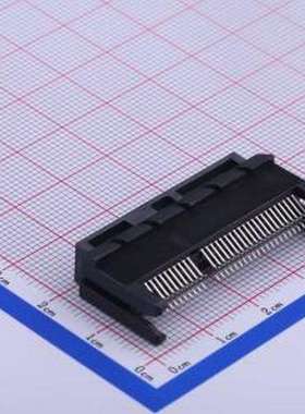 3157-10101D 金手指连接器 1mm P数:64P 黑色 P=1mm