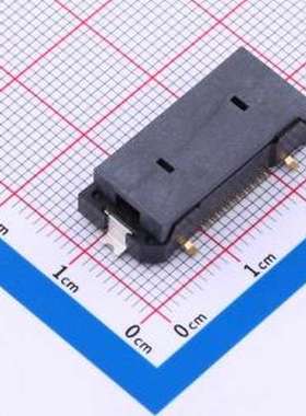 BA22-44AT-1B-WFR 板对板与背板连接器 间距:0.5mm 母 黑色 SMD,P