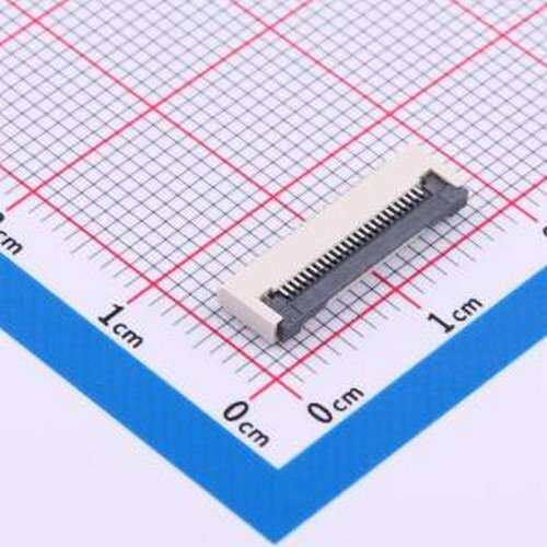 HX 0.5-24PIN XGXJ-H2.0 FFC/FPC连接器 间距:0.5mm P数:24P 翻盖