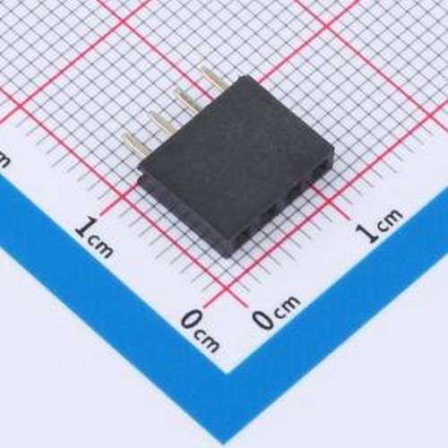 XDM254-1-04-Z-8.5-G0 排母 1x4P 间距:2.54mm 直插 插件,P=2.54m