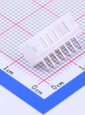 A2001WV-07P2 线对板针座 系列:PH 间距:2mm 1x7P 白色 插件,P=2m