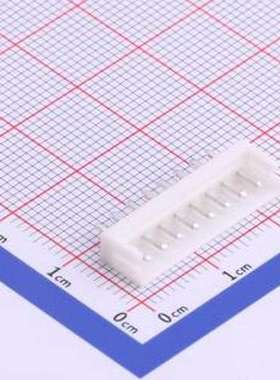 HX25005-8A 线对板针座 1x8P 间距:2.5mm 直插 白色 插件,P=2.5mm