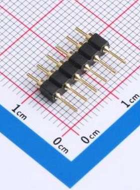 MH254V-11-06-1196 排针 圆孔排针2.54mm 1x06P 直插 镀金1U L=11