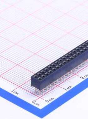 B-2202S32P-B120 排母 间距:2mm 2x16P 直插 黑色 插件,P=2mm