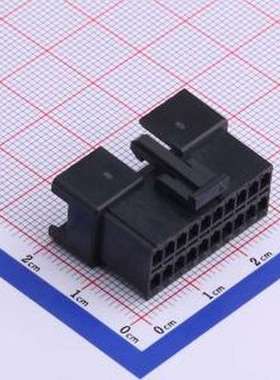 HX25023-2x10R 胶壳(线对板/线对线) 2.5mm 2x10P 黑色 P=2.5mm